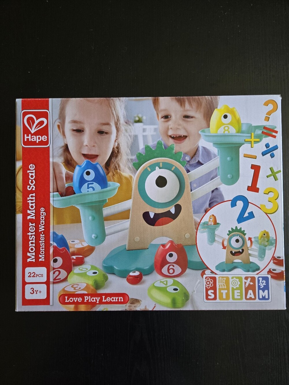 Hape Monster Math Scale Steam Learning Toy